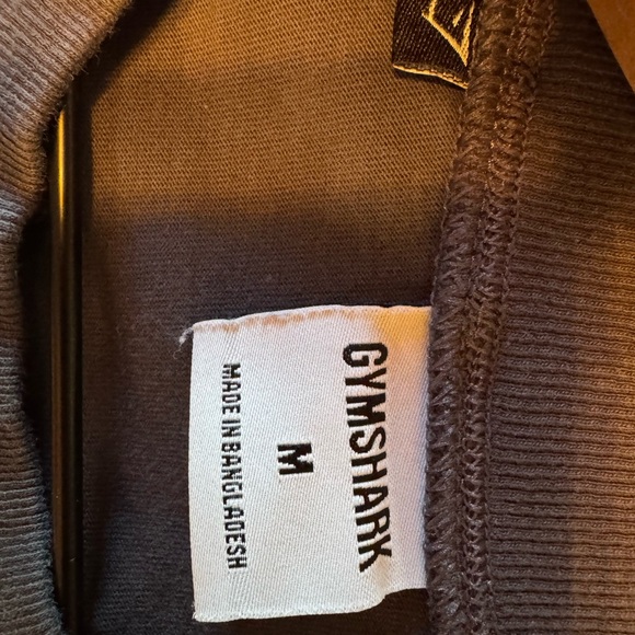 Gymshark Cotton Boxy Crop Top Evening Blue Workout Athleisure Gym Fitness - Picture 8 of 11